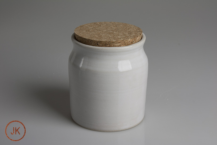 Burk vit med kork